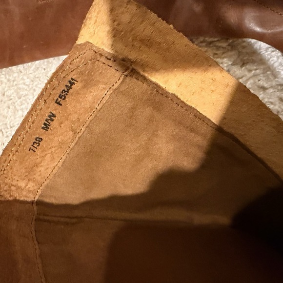 BORN Mercado Knee High Boot Women's Size 7 Cognac Brown Brand - Picture 7 of 10